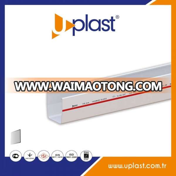 PVC Rain Gutter, 150 Mm